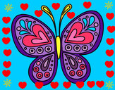 Dibujo Mandala mariposa pintado por Clara27610
