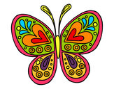 Dibujo Mandala mariposa pintado por JP2007