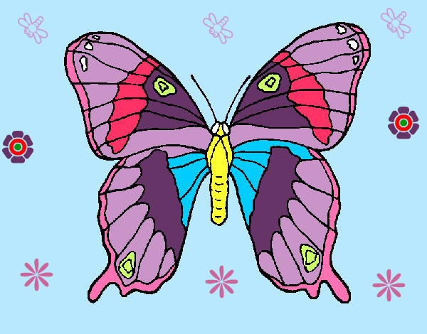 Dibujo Mariposa 7a pintado por gatitaluli