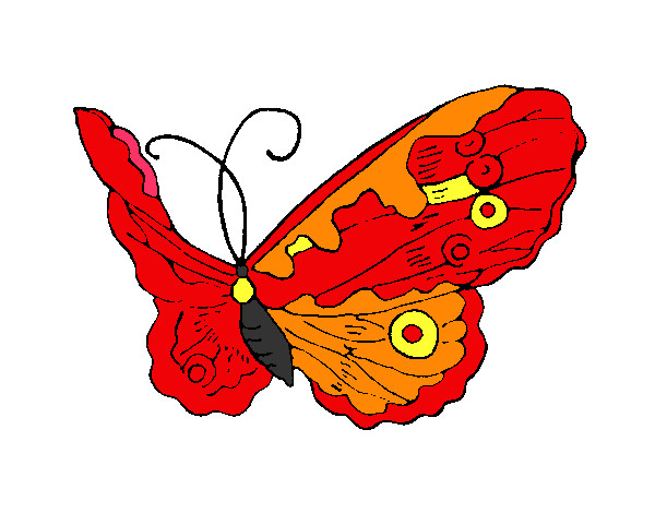 Dibujo Mariposa elegante pintado por renye