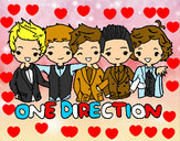 Dibujo One direction pintado por Yesaldi