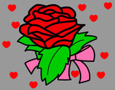 Dibujo Rosa, flor pintado por valeriitta