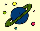 Dibujo Satélites de Saturno pintado por HannahG12 