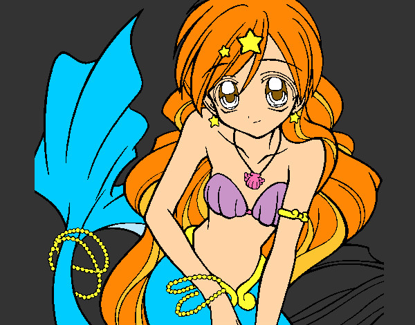 Dibujo Sirena 3 pintado por Partygirl