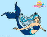 Dibujo Sirena contenta pintado por amalia