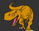 Dibujo Tiranosaurio Rex enfadado pintado por falcao