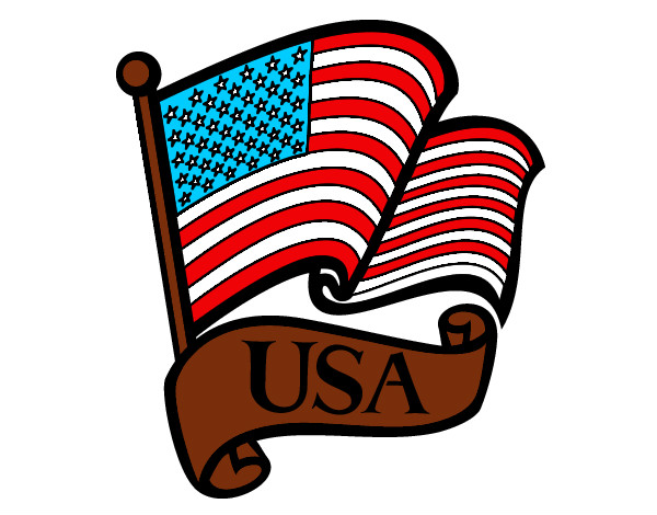 Dibujo Bandera de los Estados Unidos pintado por lupegarcia