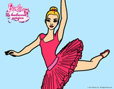 Dibujo Barbie en segundo arabesque pintado por cmtz