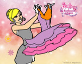 Dibujo Barbie y su vestido de ballet pintado por GreymaryV