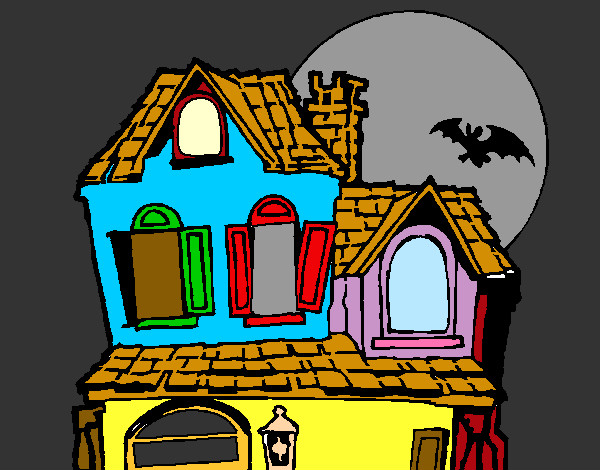 Dibujo Casa del misterio pintado por arnausnilo