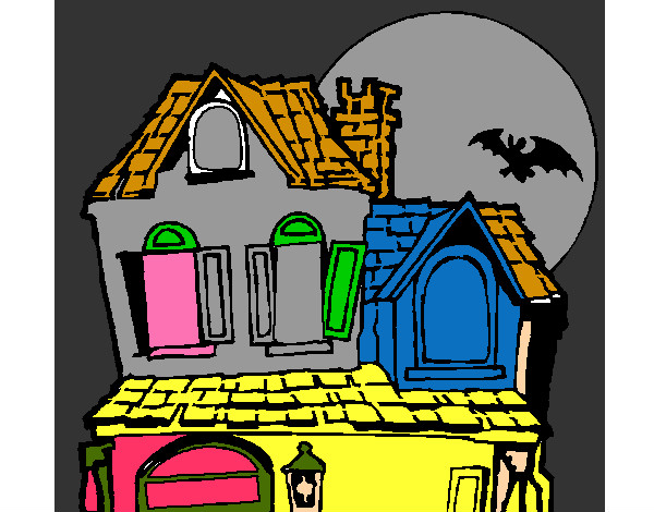 Dibujo Casa del misterio pintado por arnausnilo