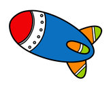 Dibujo Cohete en el espacio pintado por GRAND_ART