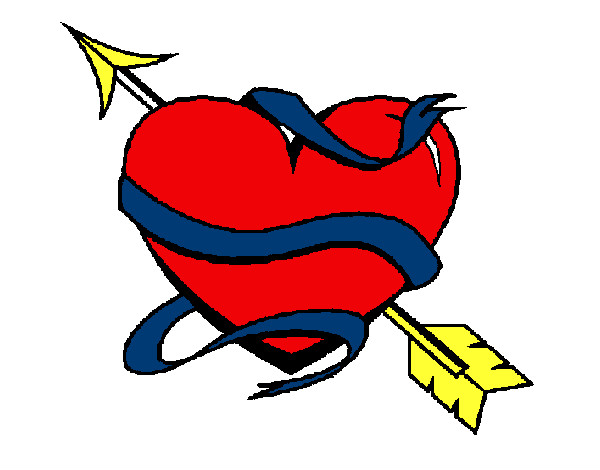 Dibujo Corazón con flecha 1 pintado por kittylove