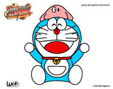Dibujo Doraemon feliz pintado por alvaro80
