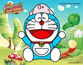 Dibujo Doraemon feliz pintado por daniel88