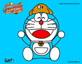 Dibujo Doraemon feliz pintado por nargia