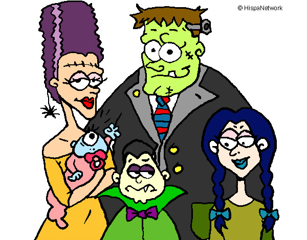 Dibujo Familia de monstruos pintado por Nikaty
