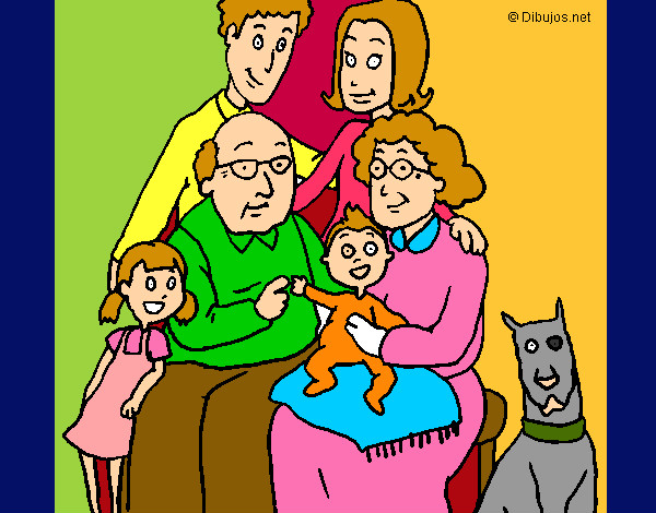 Dibujo Familia pintado por talitos0s