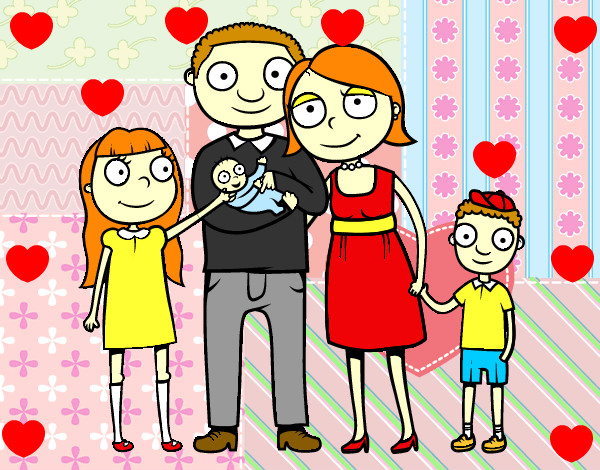 Dibujo Familia unida pintado por marcelinnn