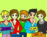 Dibujo Los chicos de One Direction pintado por arlette-10