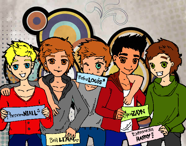 Dibujo Los chicos de One Direction pintado por karlsvals