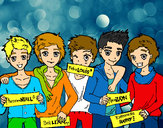 Dibujo Los chicos de One Direction pintado por Regina1D