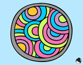 Dibujo Mandala circular pintado por hee_soon