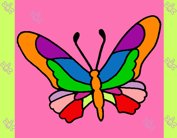Dibujo Mariposa 6a pintado por 21-09Lulu