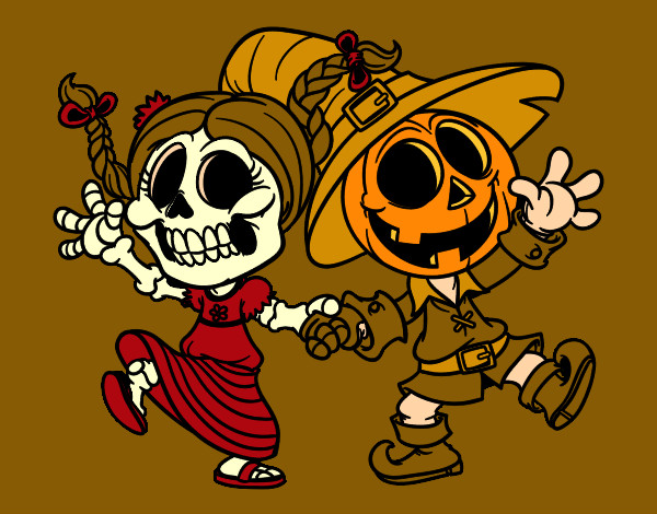 Miércoles y Jack-o-lantern