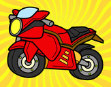 Dibujo Moto deportiva pintado por djlogan