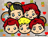 Dibujo One Direction 2 pintado por kjmr