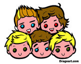 Dibujo One Direction 2 pintado por lusi123