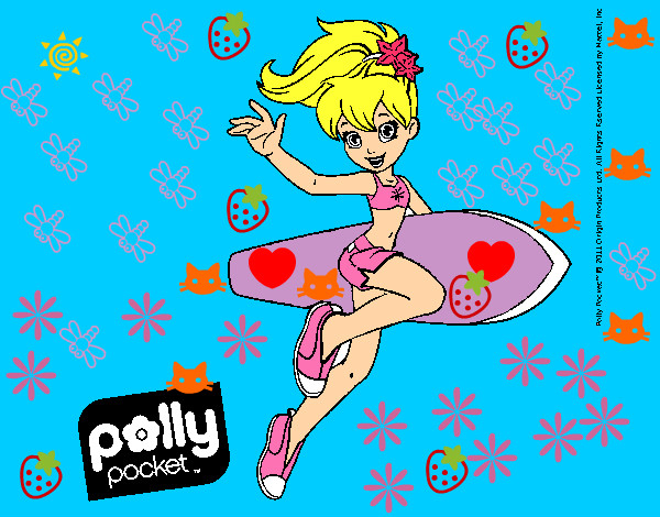 Dibujo Polly Pocket 3 pintado por dracu2013