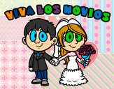 Dibujo Viva los novios pintado por kittylove