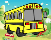 Dibujo Autobús del colegio pintado por Josefabric