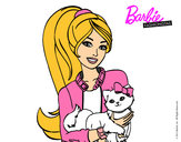 Dibujo Barbie con su linda gatita pintado por sulbaran