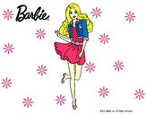 Dibujo Barbie informal pintado por laura200