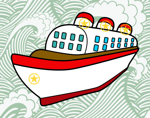 Dibujo Barco transatlántico pintado por rocio8822