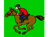 Dibujo Carrera de caballos pintado por 963bel