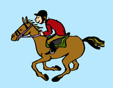 Dibujo Carrera de caballos pintado por martita202