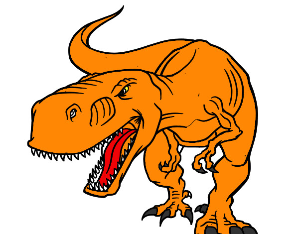 Dibujo Dinosaurio enfadado pintado por alembert