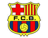 Dibujo Escudo del F.C. Barcelona pintado por brayan15