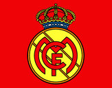 Dibujo Escudo del Real Madrid C.F. pintado por alembert