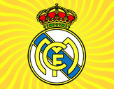 Dibujo Escudo del Real Madrid C.F. pintado por Garbancito