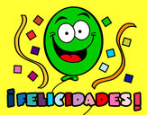 Dibujo Felicidades pintado por girlslinda