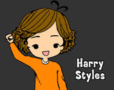 Dibujo Harry Styles pintado por dayanny