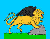 Dibujo León alado pintado por 963bel