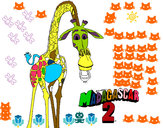 Dibujo Madagascar 2 Melman 1 pintado por Mateochim