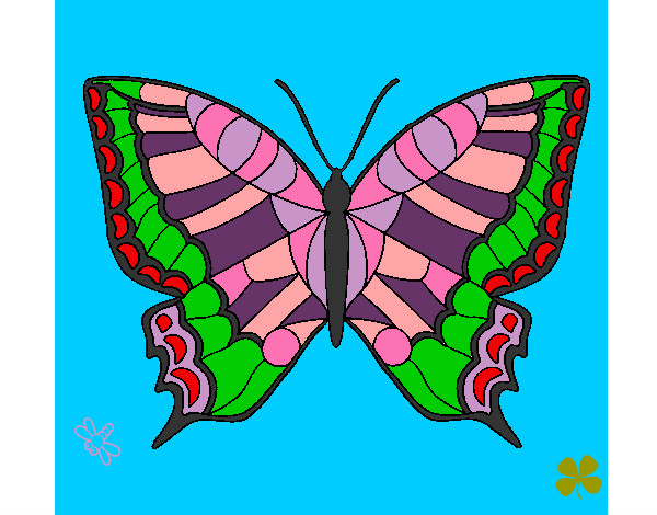 Dibujo Mariposa 16 pintado por mandalista