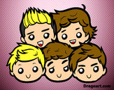 Dibujo One Direction 2 pintado por camila603